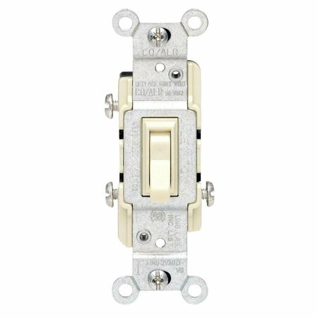 LEVITON Ivory 15A Quiet 3-Way Switch 217-2653-2I